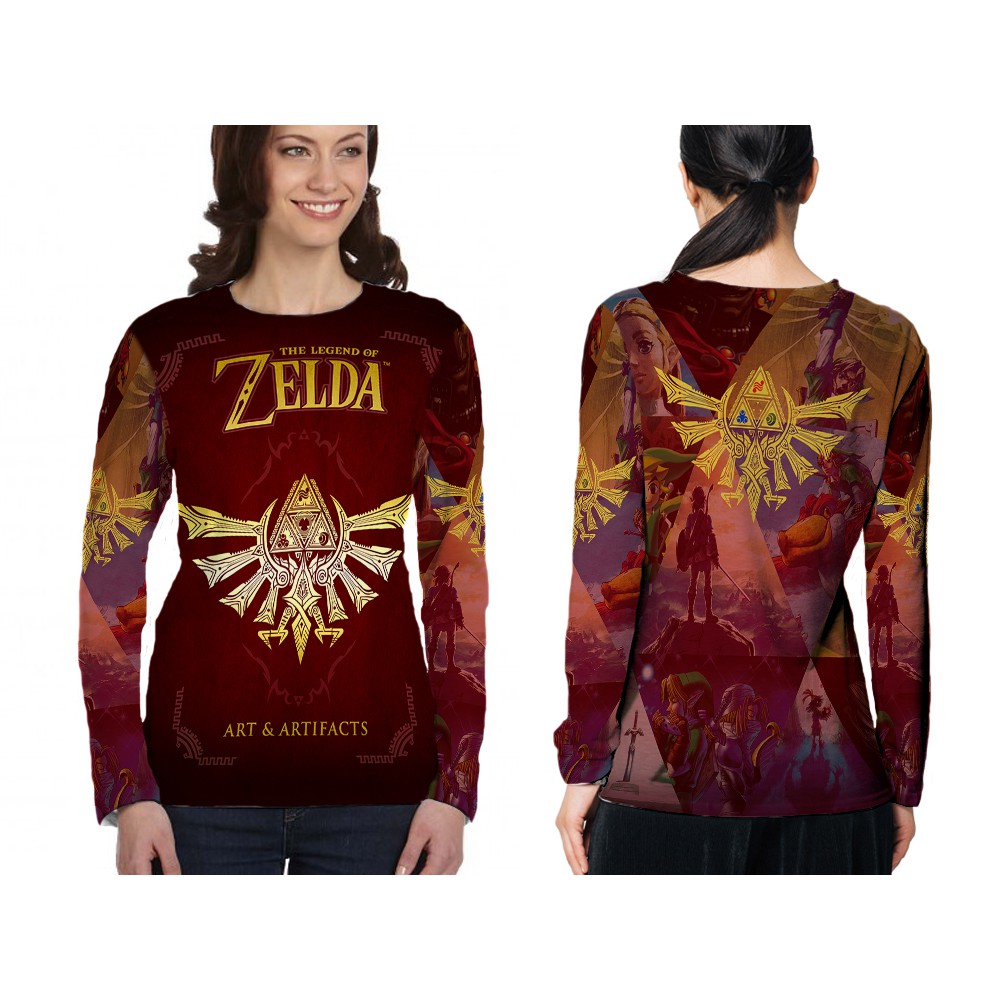 [Riashop] Kaos ZELDA Wanita | Kaos ZELDA Lengan Panjang | Kaos ZELDA - 301