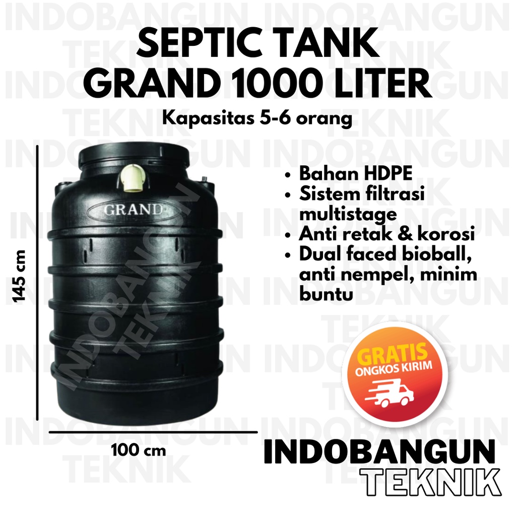 Bio Septic Tank Tedmond Grand 1000 Liter Septitank Sapiteng Sepiteng Septit Tank Garansi 10 Tahun