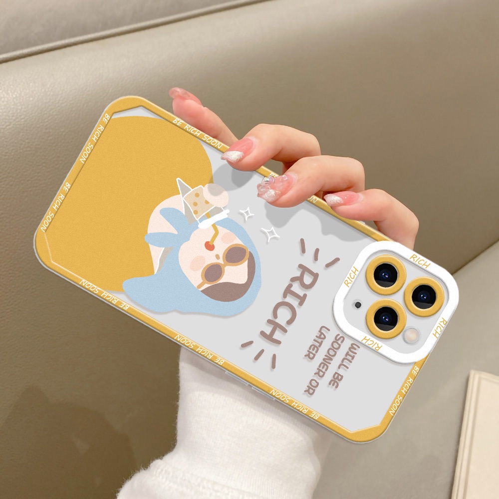 Soft Case TPU Transparan Motif Kartun Angel Eye Untuk iPhone 11 12 13 Pro Max X XR XS Max 13 12 Mini 7 8 Plus SE 2020 SE 2022