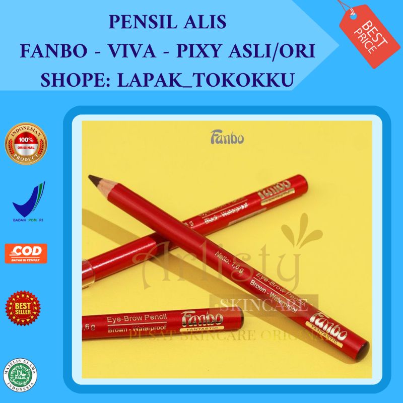 PENSIL ALIS VIVA PENSIL ALIS FANBO PIXY EYEBROW ORIGINAL VIVA HARGA GROSIR PENSIL ALIS WATERPROOF TA