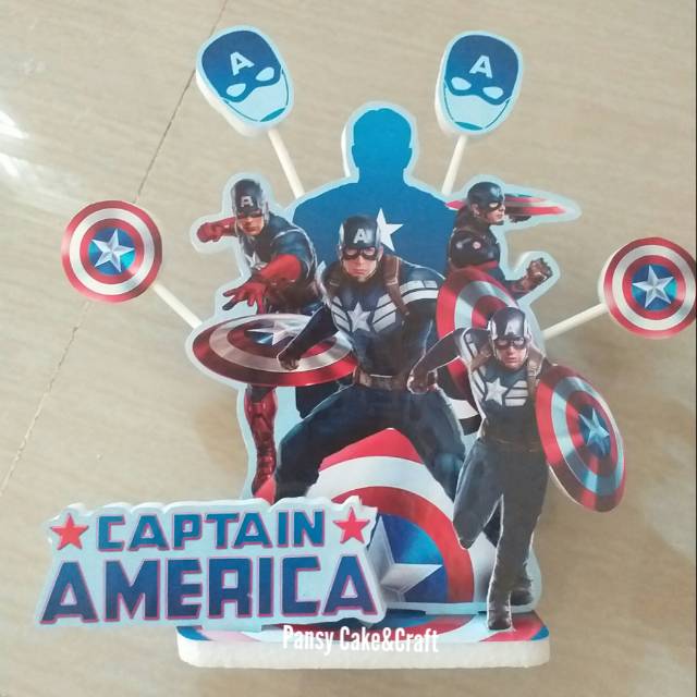 Cake topper Captain America Real
