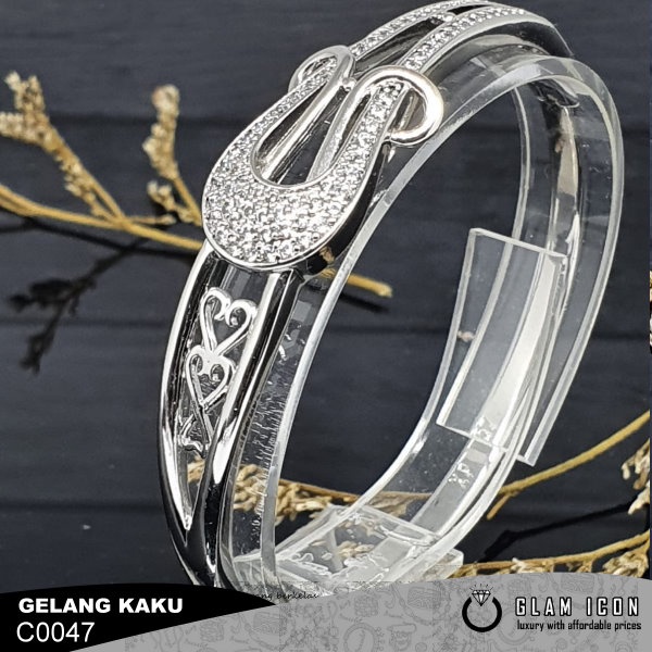 Bangle Mata Motif Mhkota harpa G0137 GBS