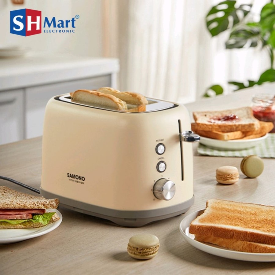 TOASTER ELEKTRIK SWTT800 PEMANGGANG ROTI LISTRIK SAMONO GARANSI RESMI