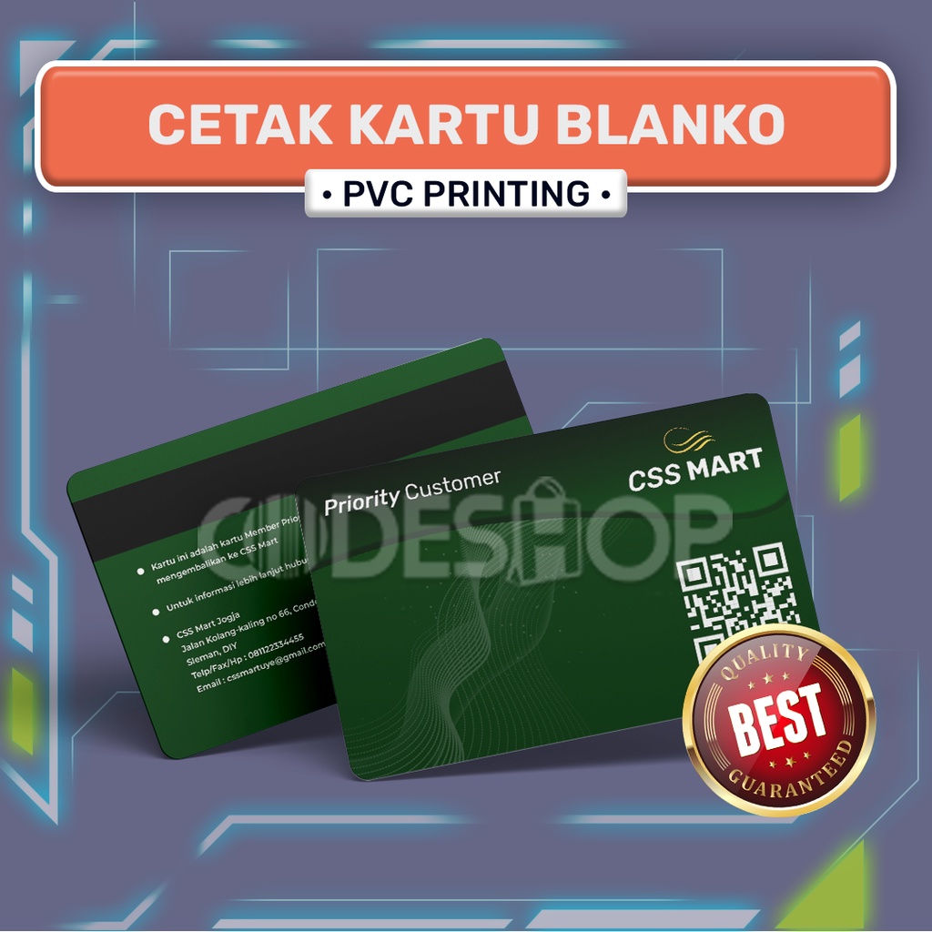 Cetak Kartu Blangko Card Preprinted PVC