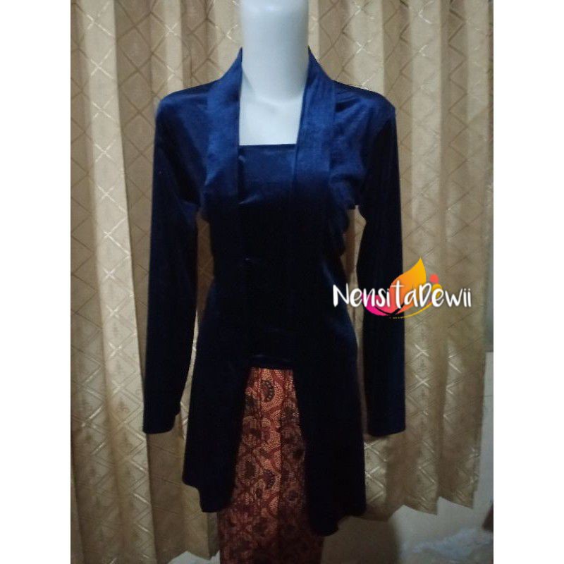 Kebaya Bludru Kutubaru - Body Panjang / Warna Lengkap