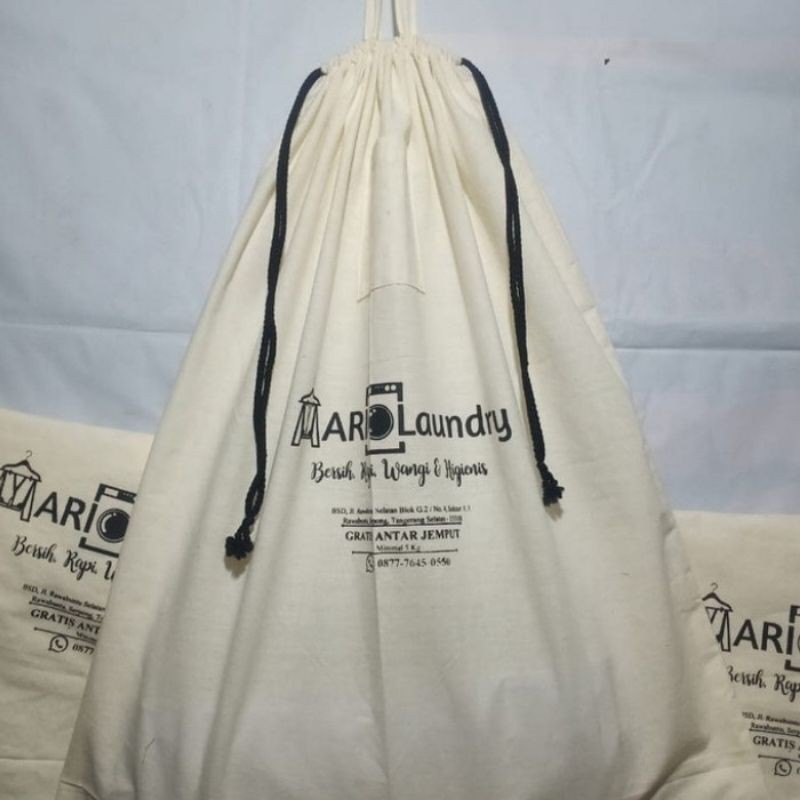 TAS LAUNDRY MUAT 15 kG FREE SABLON TAS SERUT LAUNDRY TAS SERBAGUNA