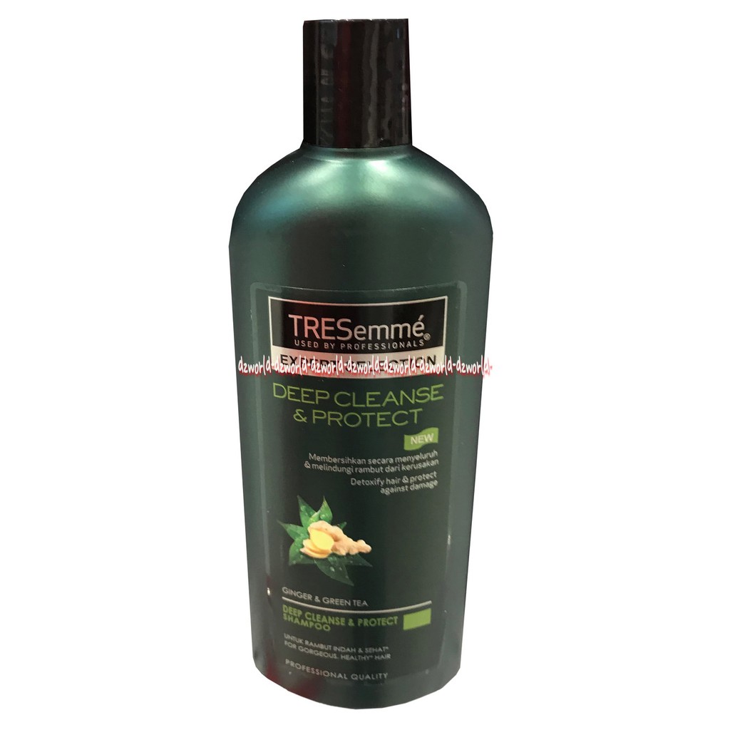 Tresemme Expert Deep Cleanse &amp; Protect 170ml Shampoo Tresme Hijau Green Treseme