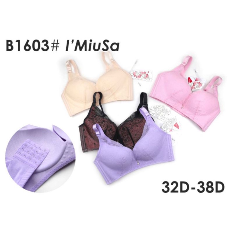 Jual BRA BH KAWAT LYCRA B1603 UKURAN BESAR CUP D DENGAN NO 32D-34D-36D