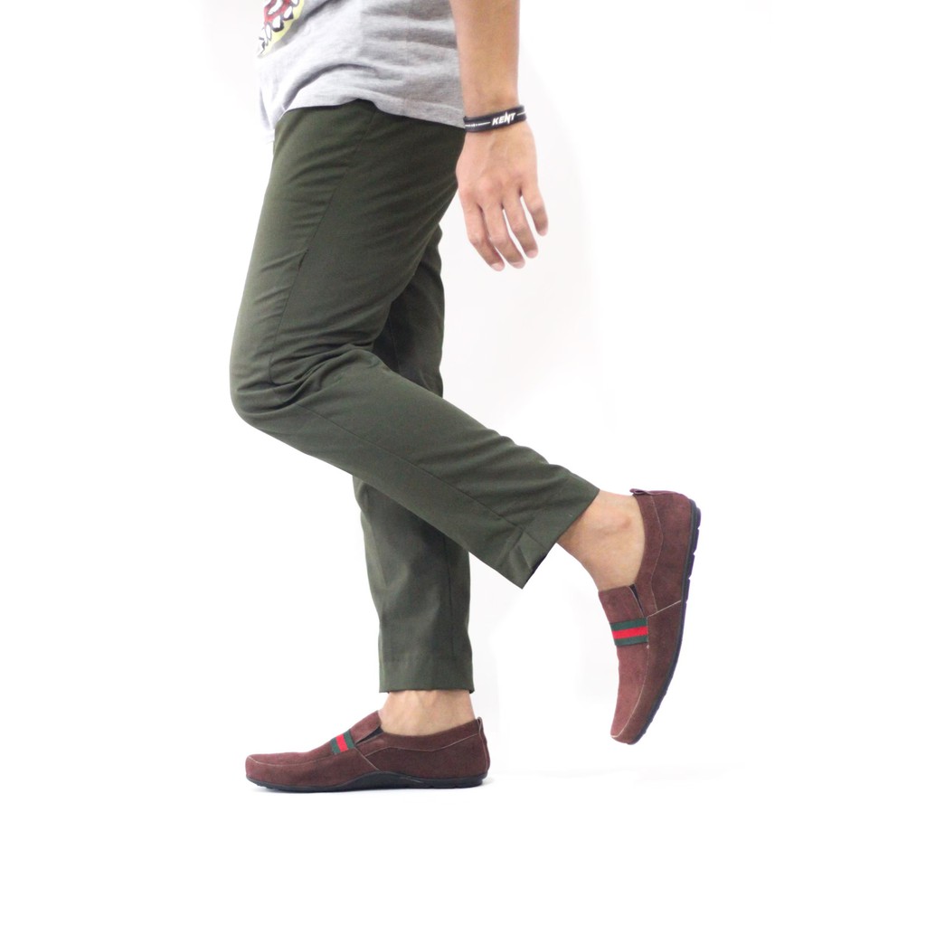 PROMO SLIP ON PRIA CEVANY BROWN SUEDE FORMAL AS BS159 BS160 BS161 BS1009 Sepatu Slip On Pria Cevany