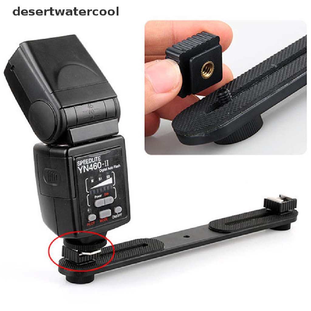 Deid Adapter Mount Bracket Hot Shoe Lampu Flash Dengan Sekrup 1 / 4 &quot;Untuk Tripod Studio Foto