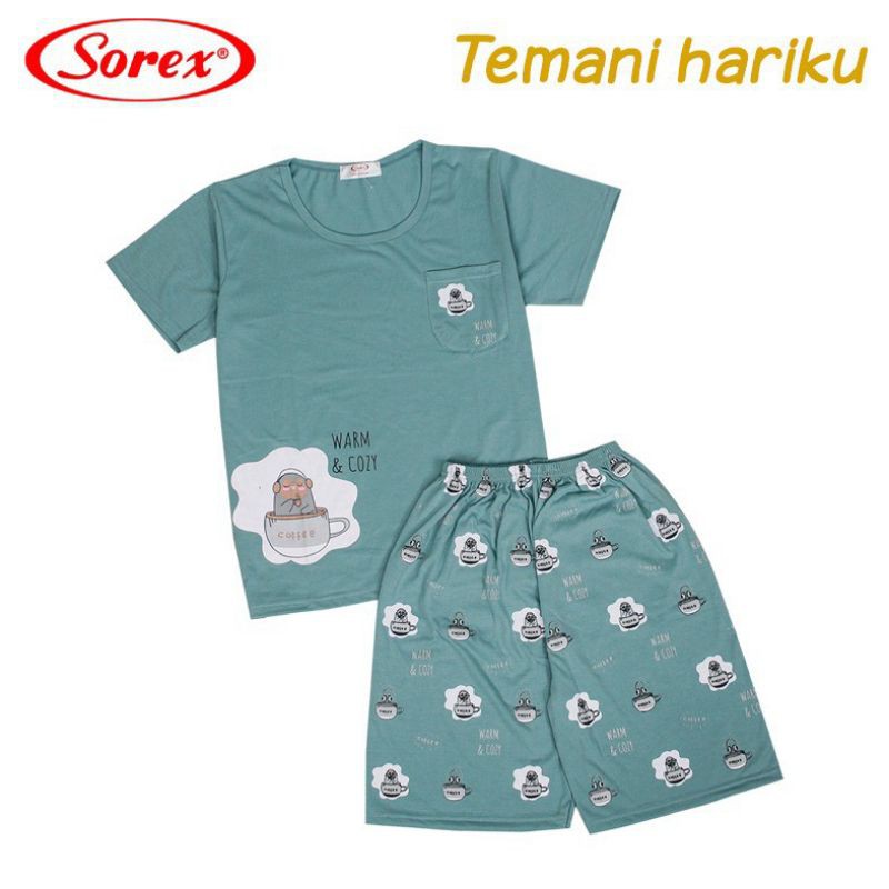 Sorex Baju Tidur / Setelan Santai Motif Cute Girl Katun Adem AA 115