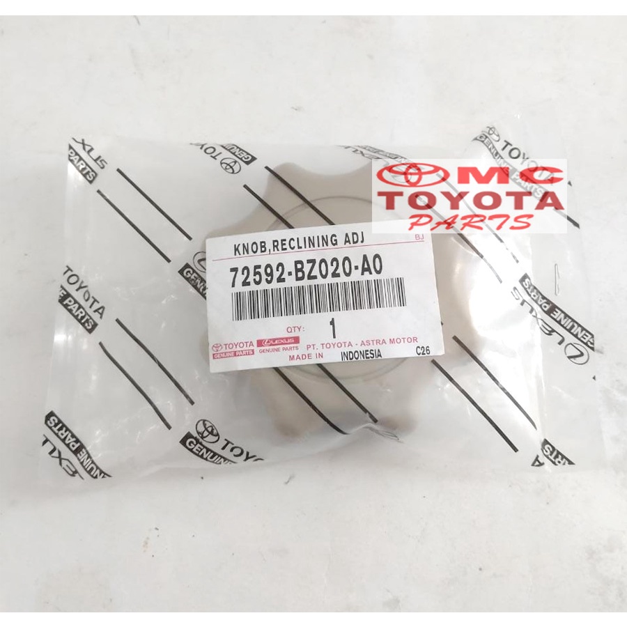 Putaran Stelan Knob Knop Jok Avanza Xenia Rush Terios Innova 72592-BZ020-A0