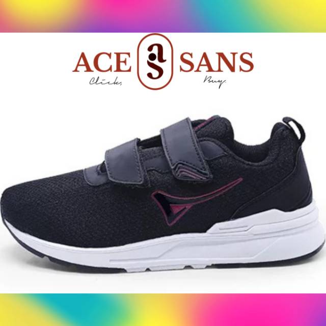 Ardiles Kids Laksa K Sepatu Sneakers - Hitam Merah | Sneakers | Sepatu | Ardiles | Original