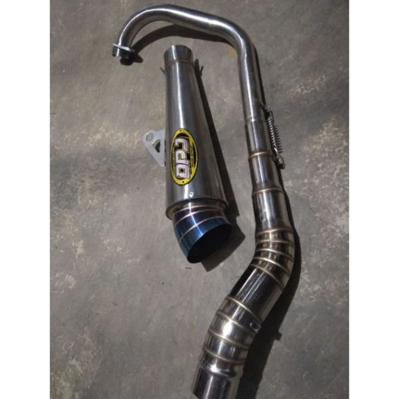 knalpot DPJ corong blue cbr150old byson sonic supra