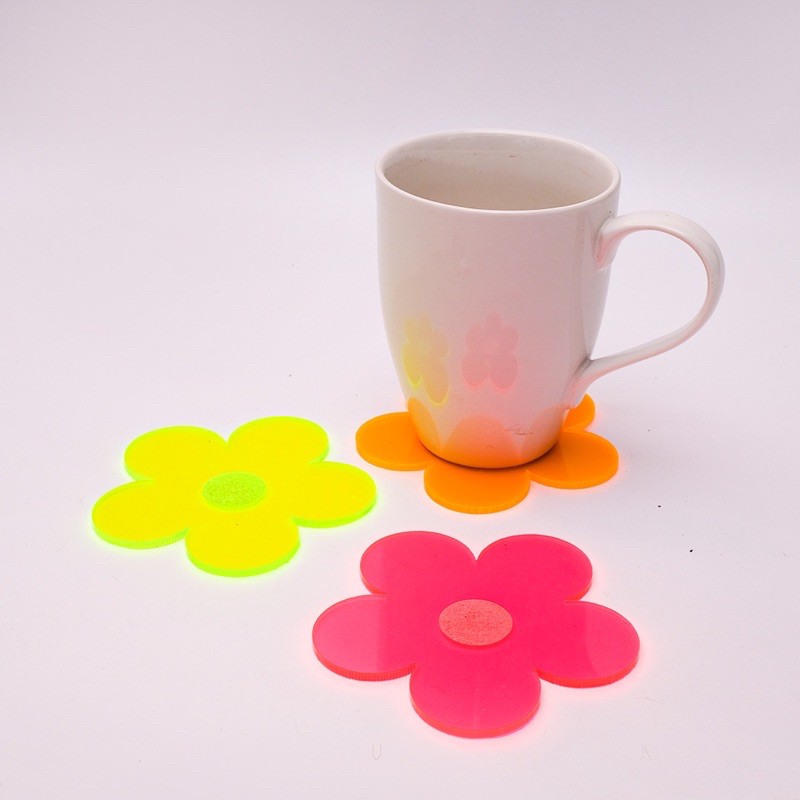 Acrylic Coaster Neon | Tatakan gelas akrilik yeele