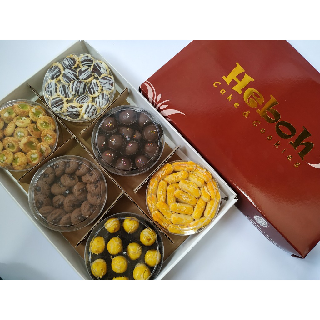 

Paket 30 Kue Kering Lebaran Premium Isi 6 Toples By Heboh Cookies