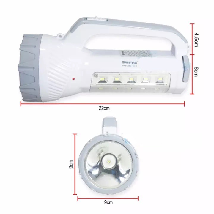 Surya Lampu Emergency + SENTER TERANG SHT L225 Super LED 2w + Light LED 25 SMD Rechargeable