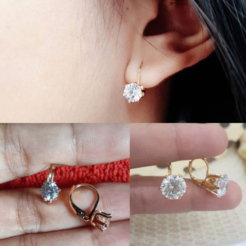 ANTING WANITA MODEL SIMPLE ANTING WANITA MATA PUTIH CANTIK