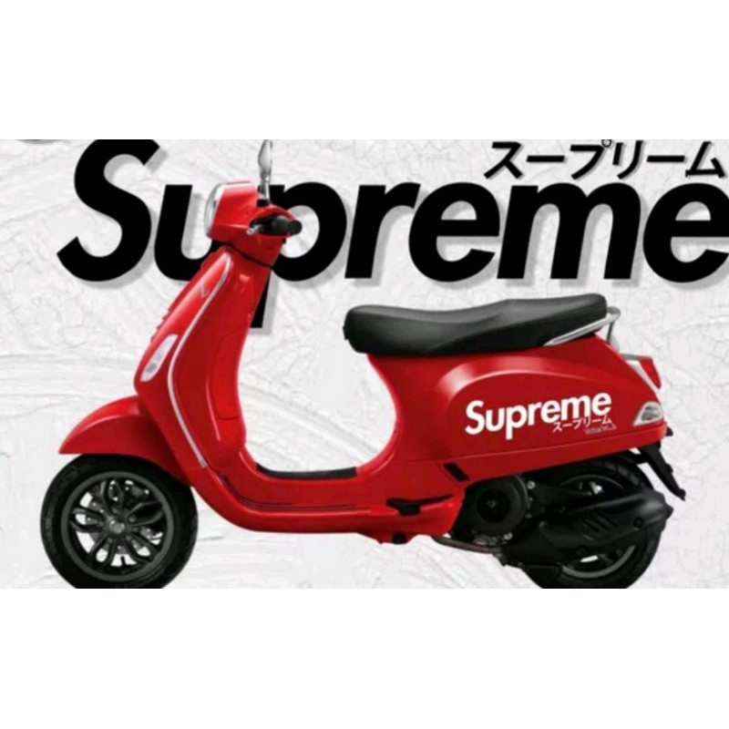 stiker cutting SUPREME vespa Scoopy mobil dan DLL