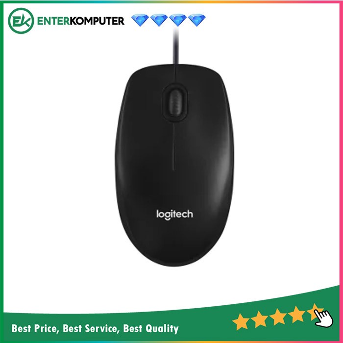 Logitech M100r Optical Mouse USB - Black