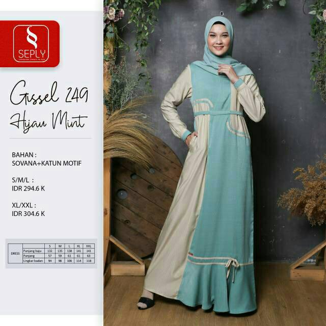 GAMIS SEPLY GISSEL 249 HIJAU MINT