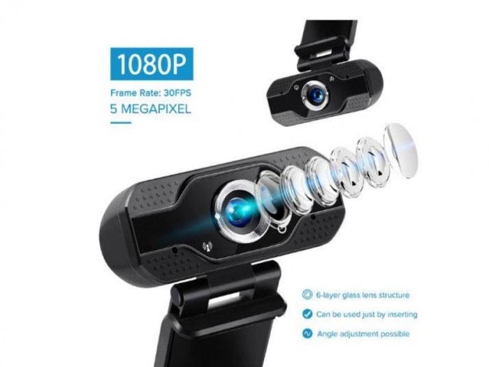 V8 Full Hd Webcam 1080P With Microphone Web cam FULL HD 1080 P