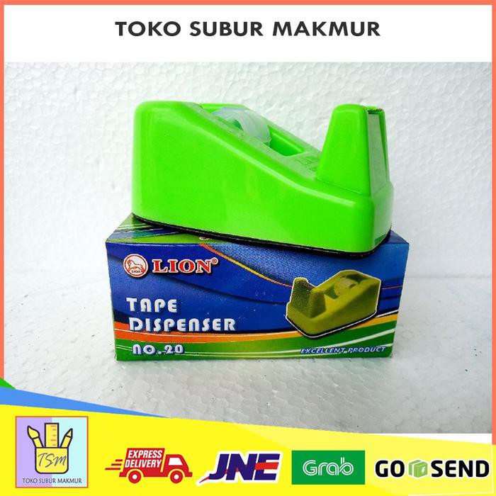 

TAPE DISPENSER NO. 20 RANDOM WARNA KECIL - LION