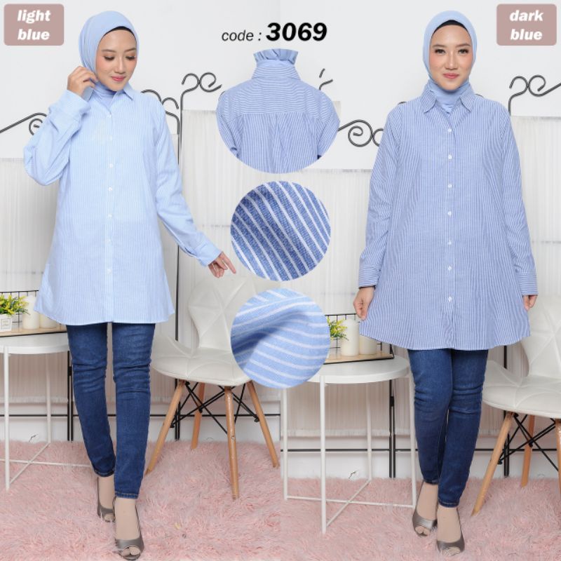 2 Warna Baju Murah Wanita Blouse Atasan/Kemeja/Tunik Katun Premium Wanita SG016