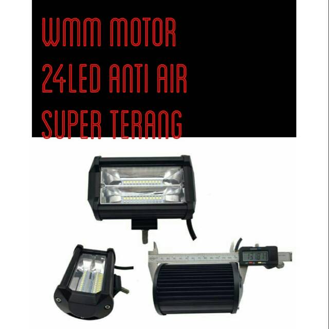 LAMPU TEMBAK-LAMPU SOROT 24MATA ANTI AIR SUPER TERANG FOKUS BISA MOBIL-MOTOR