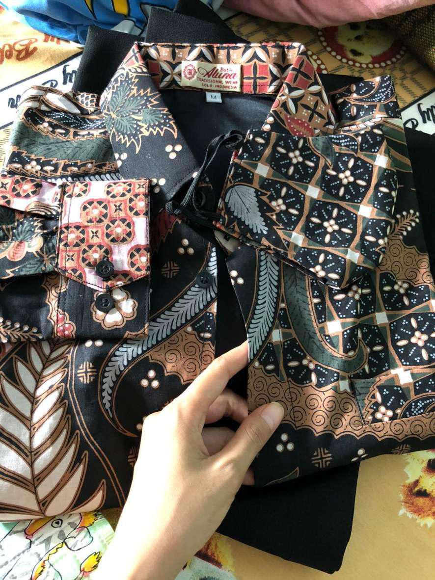 [ Bisa Cod ] Batik Premium Lengan Panjang Pria Modern Full Furing Slimfit Batik Solo Katun Premium