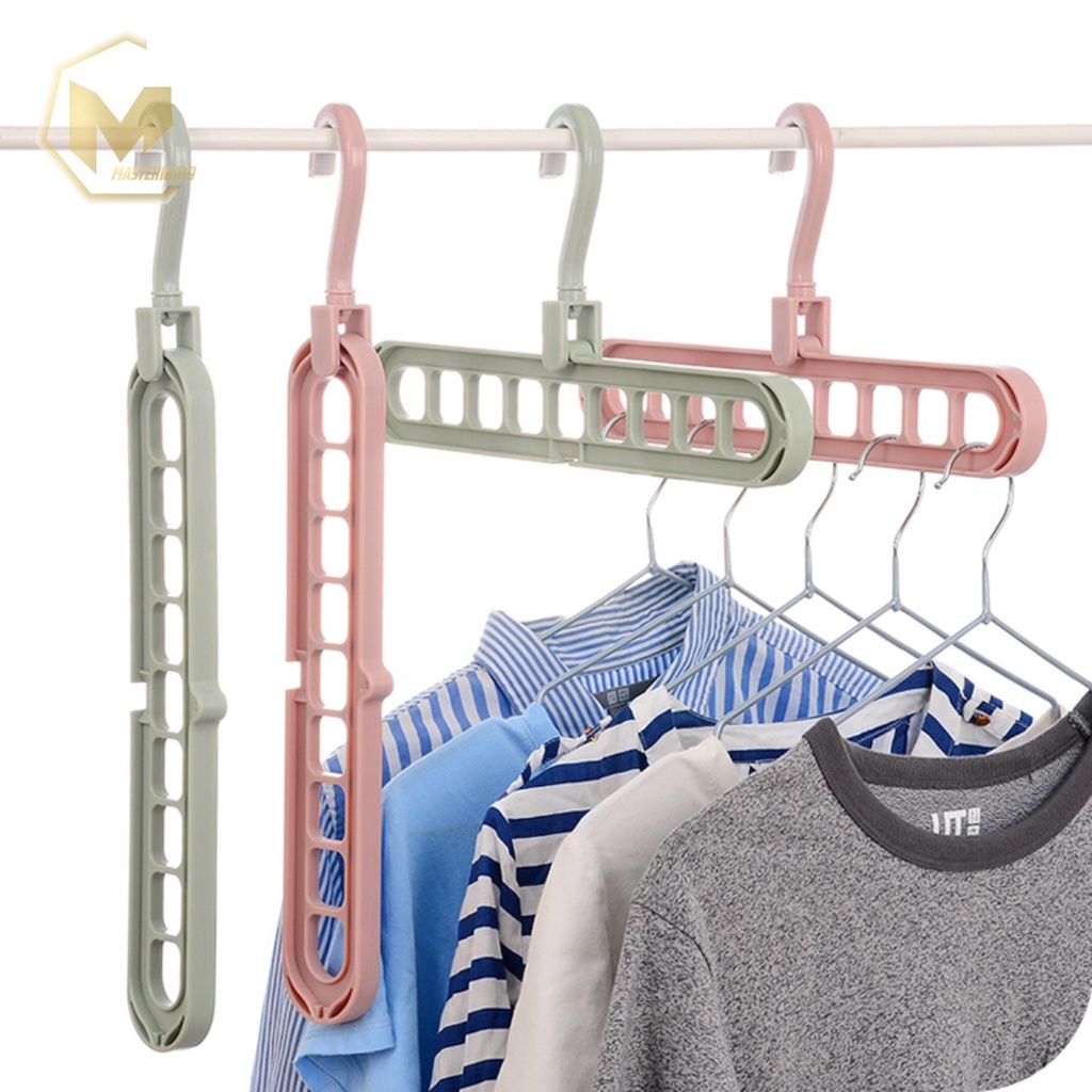 RT33 GANTUNGAN LEMARI BAJU PAKAIAN MAGIC HANGER INSTANT 9 IN 1 JEMURAN LAUNDRY ANTI KARAT MULTIFUNGSI SERBAGUNA MA2402