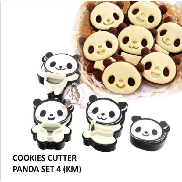 

COOKIES CUTTER PANDA SET 4 (KM)