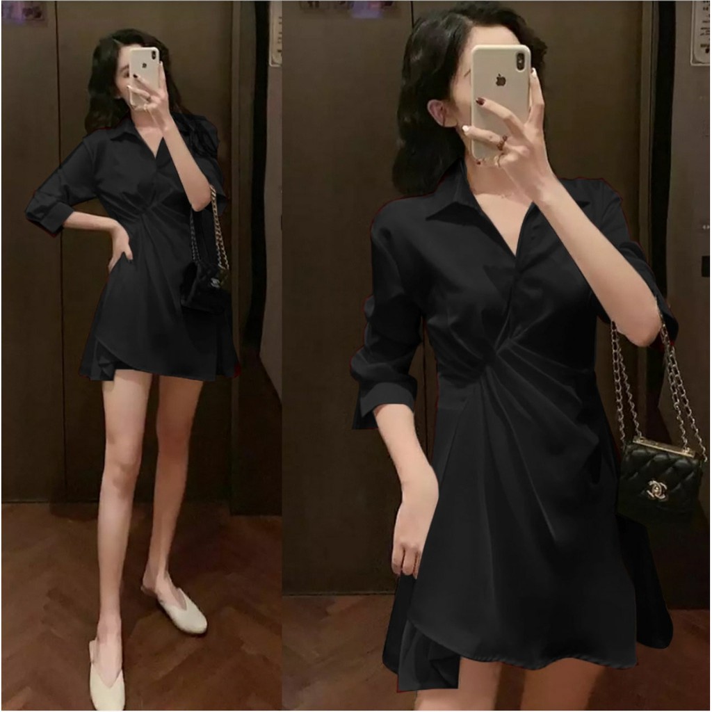 FWG - MINI DRESS SANDIA / MINIDRESS / DRESS KOREA STYLE / DRESS / DRESS WANITA / BAJU DRES WANITA