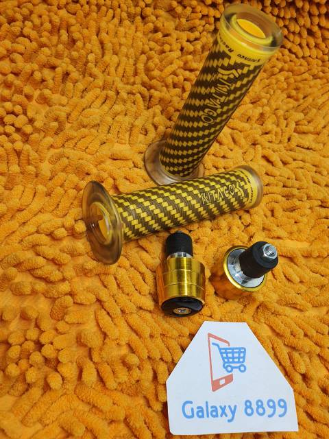 Handgrip karbon kitaco + Jalu Stang gold universal