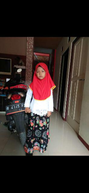 Rok Duyung Batik Anak Ra01 Bawahan Panjang Motif Ondel-ondel Betawi Jakarta / Bawahan Kebaya