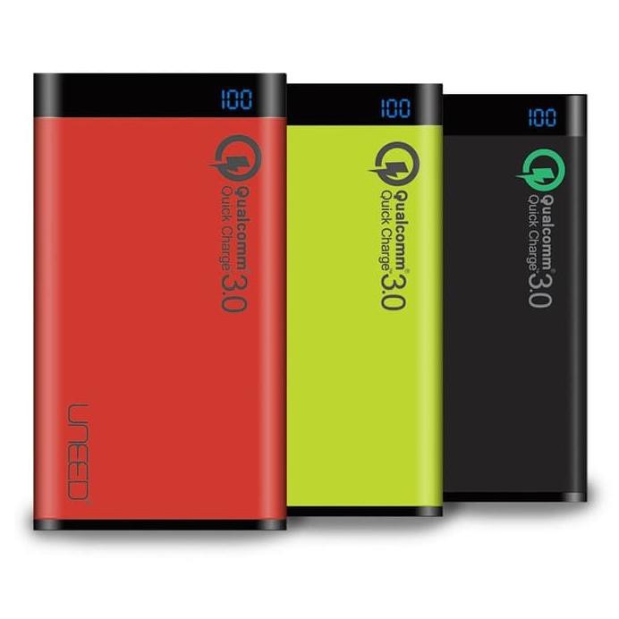 Powerbank Uneed Quick Charger 12000Mah Fast Charging Power Bank Usb3.0