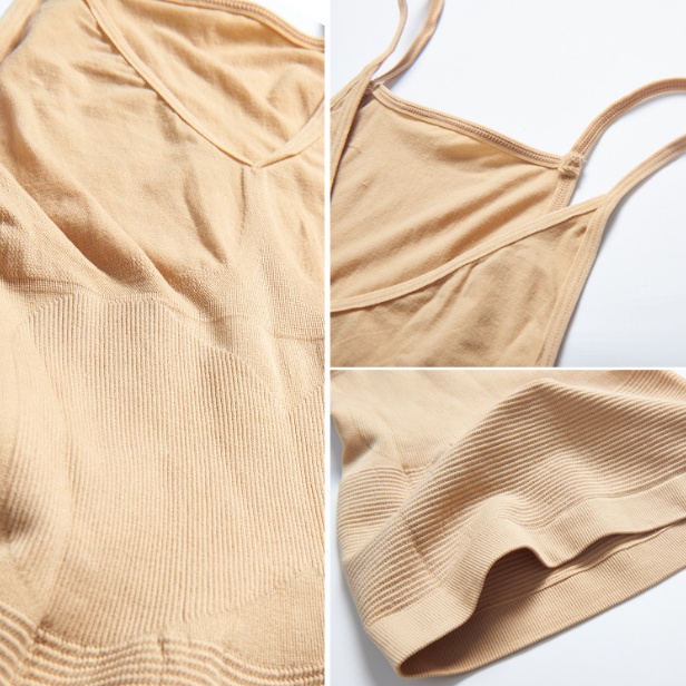 Kamisol Munafie Atasan Slimming Body Shaper Camisole Slim Pakaian Dalam Wanita Langsing Tank Top Baju