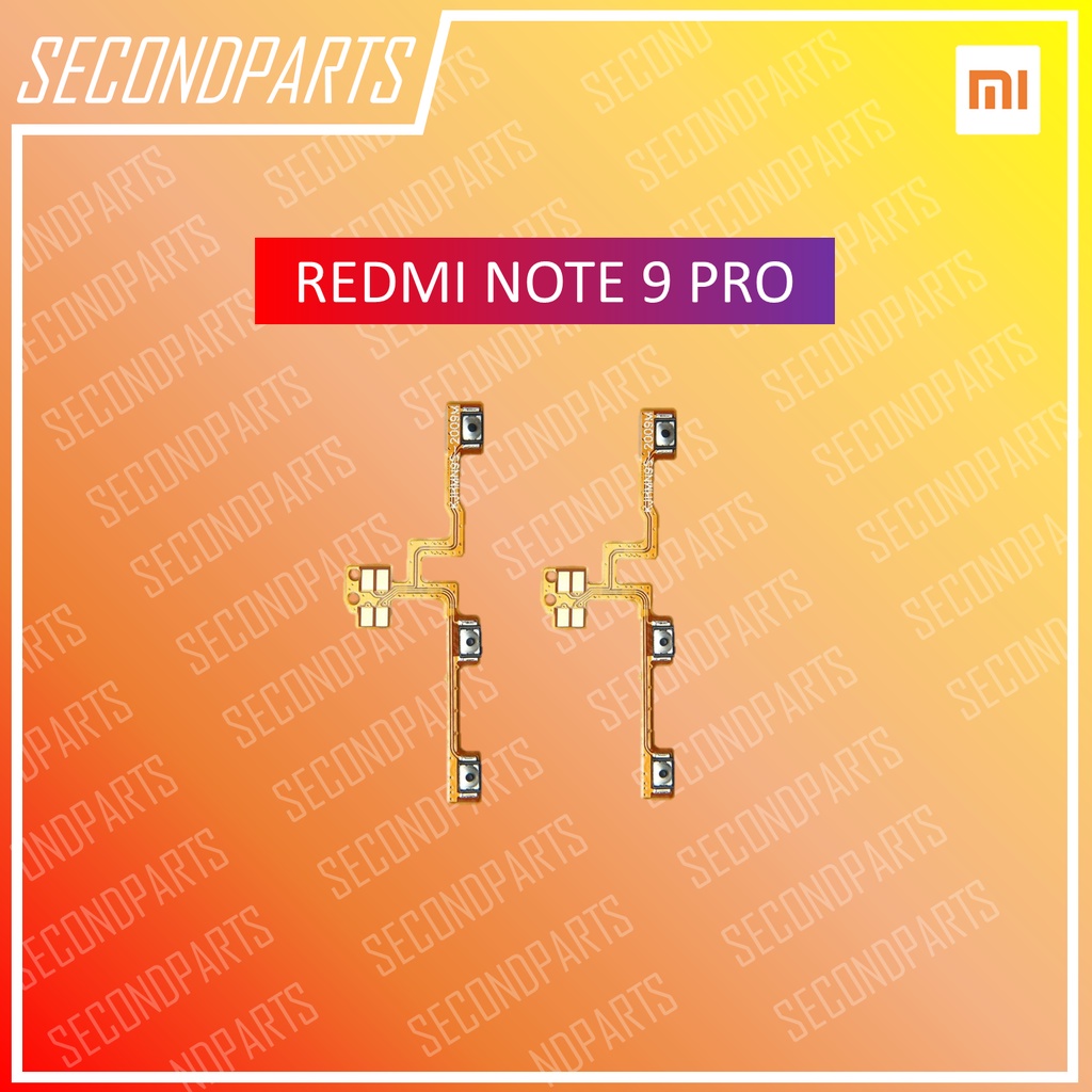 FLEXIBLE ON OFF TOMBOL POWER VOLUME XIAOMI REDMI NOTE 9 PRO ORIGINAL