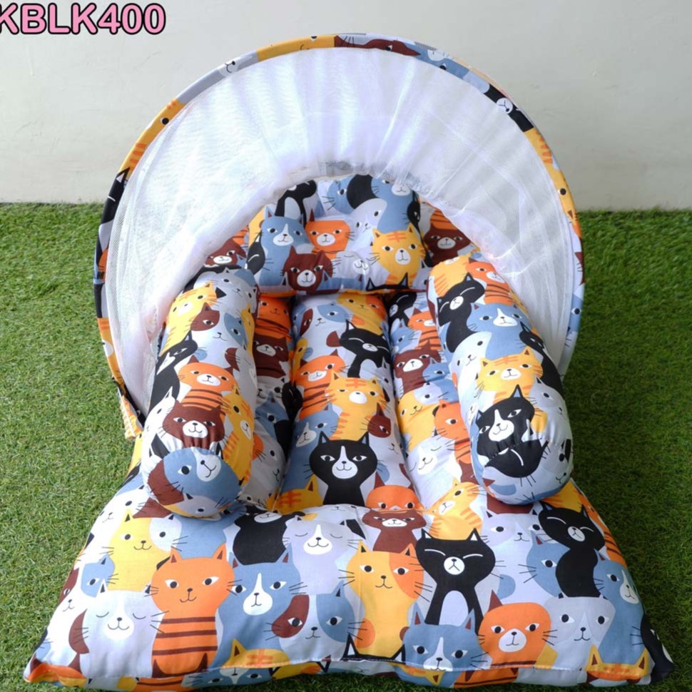 Kasur Bayi Kelambu eLHa Terlaris | Perlengkapan Tempat Tidur Bayi Baru Lahir Babyshop Kado Baby Gift