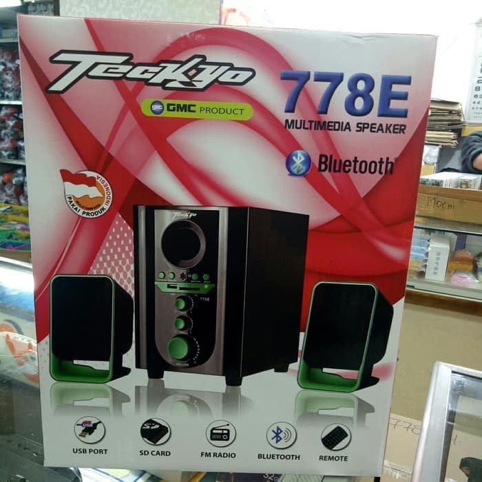 Speaker Aktif GMC Teckyo 778E Bluetooth Subwoofer Bass Garansi Resmi