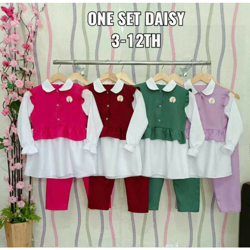 Set daisy anak / setelan anak perempuan