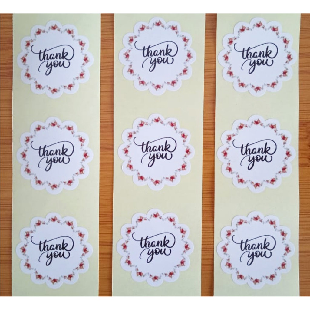 

stiker thank you