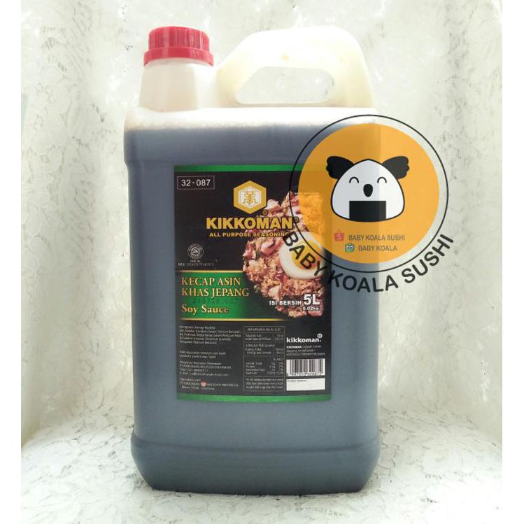 

Sale 5 Liter Kikkoman Halal | Shoyu Kecap Asin Ala Jepang | Japan Soy Sauce