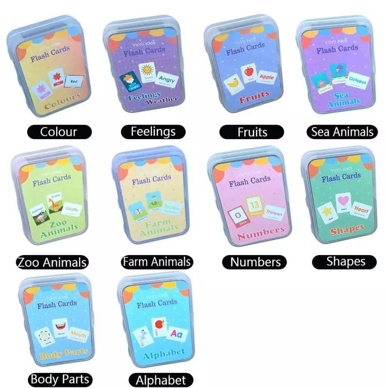 yoyo children flashcard - flash cards kartu belajar bahasa Inggris