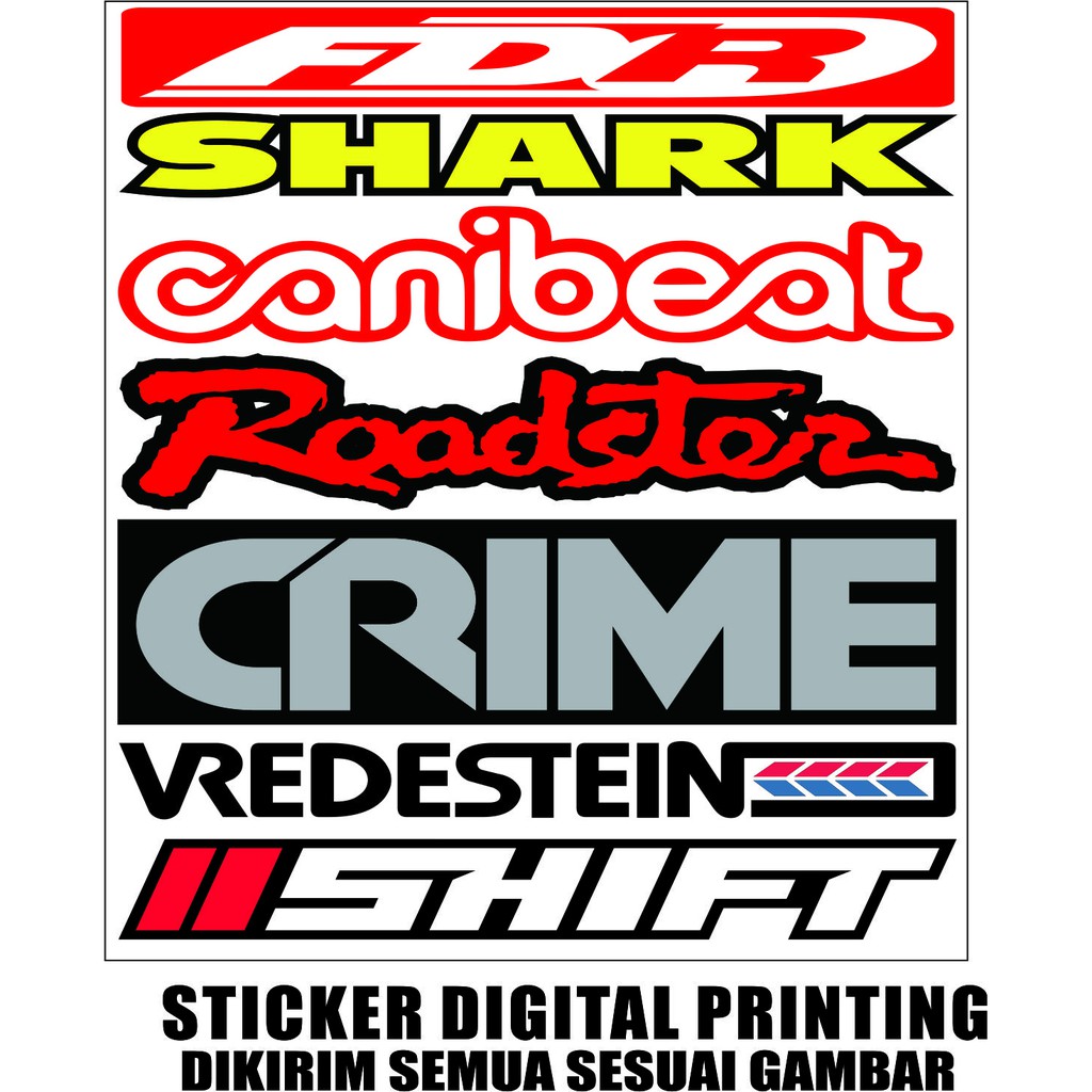 

STIKER VARIASI STICKER SPONSOR ART STICKER