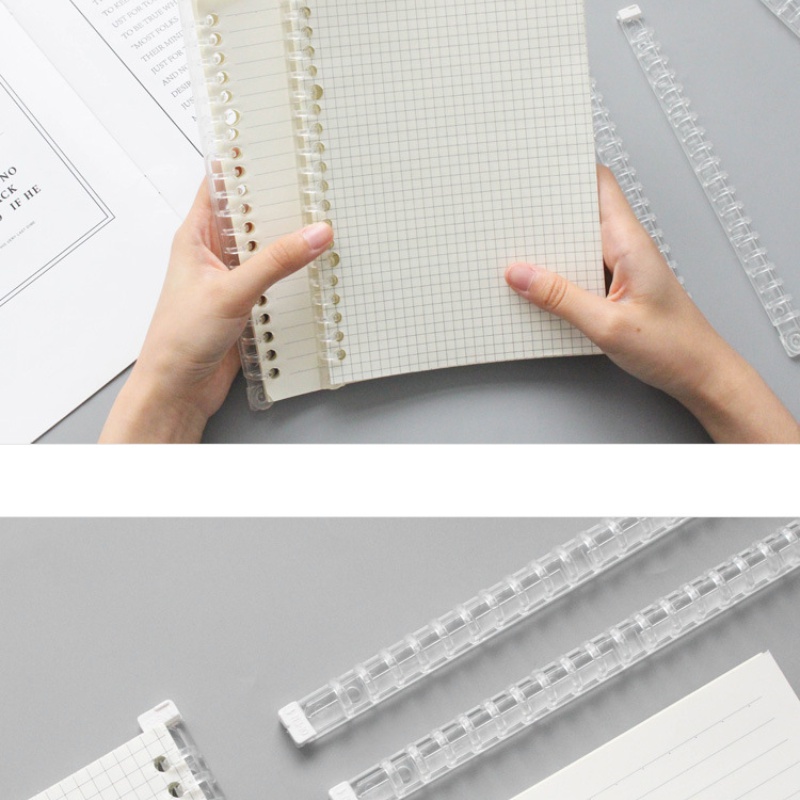 Japanese Office Stationery Supplies Accessories Open and Close the Binding Circle Loose-leaf Plastic Binding Strip