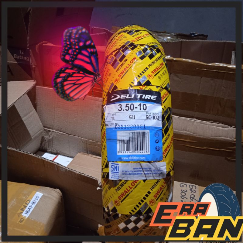 BAN LUAR SWALLOW SC 102 X BLADE 350 RING 10 TUBLESS VESPA