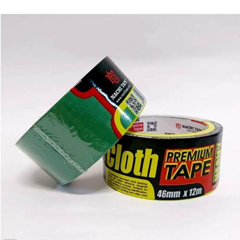 

Cloth Tape Nachi / Lakban Kain Nachi Premium 46mm x 12m Hijau