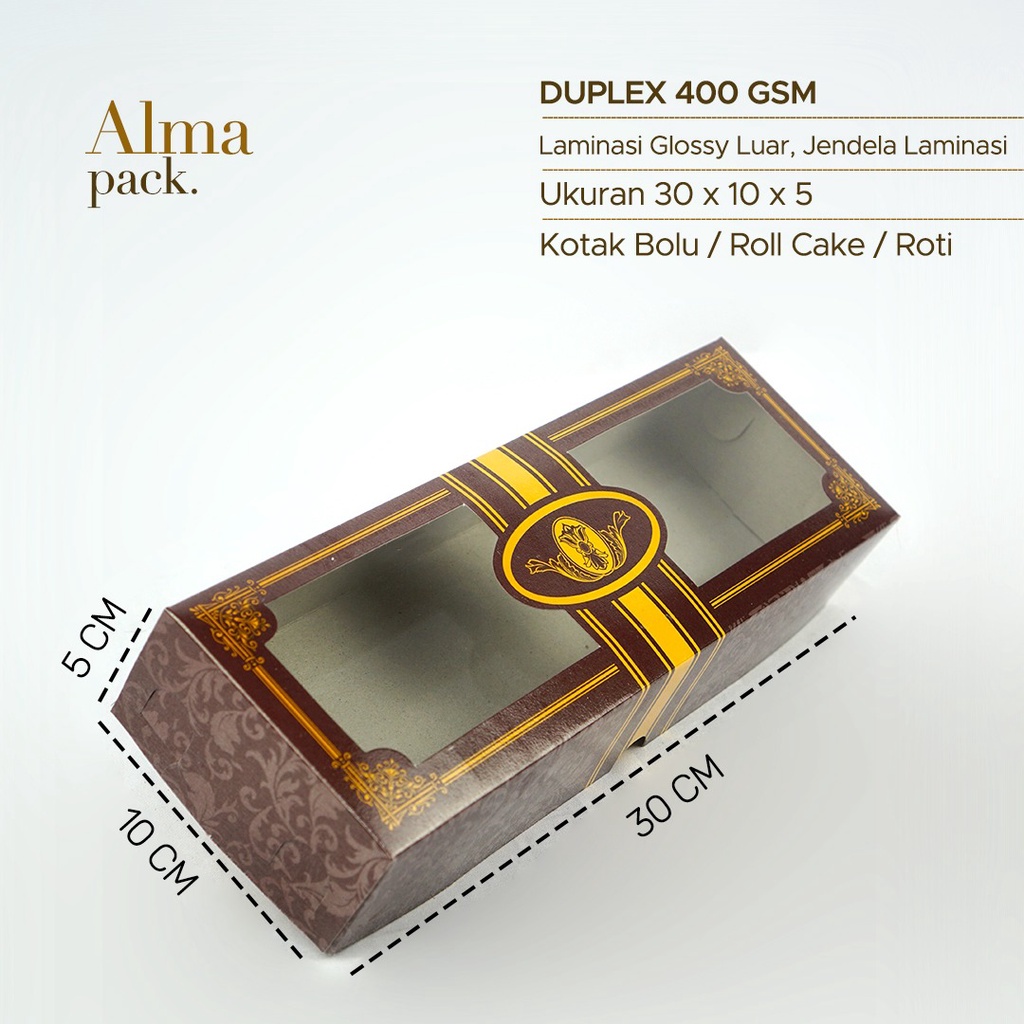 Kotak BROWNIES Large Dus Brownies 30x10