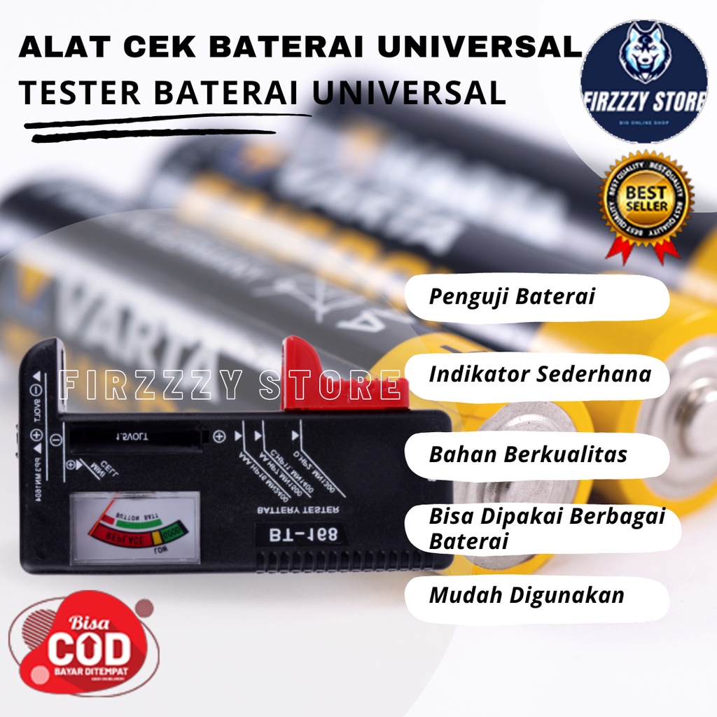 Alat Cek Baterai Universal Tester Baterai Universal